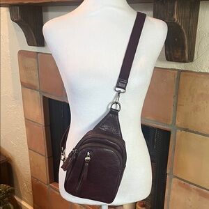 Joy Susan Plum Crossbody Bag